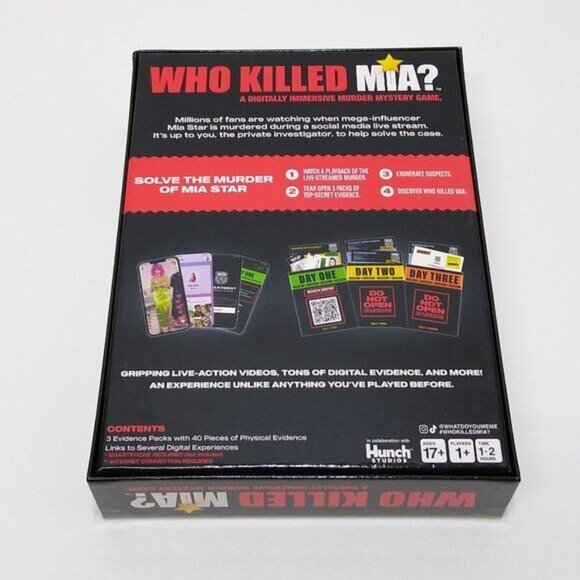 Who Killed Mia? 17+ Murder Mystery Game Immersive & Digital Game For Logic Skill - Picture 2 of 10
